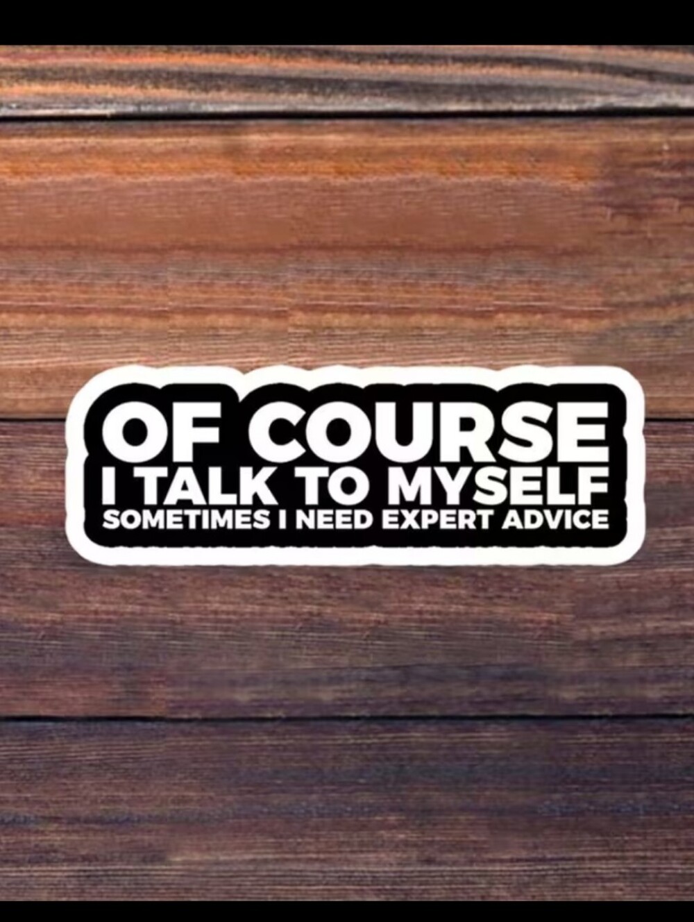 2$ Add On⭐ Course I Also Talk to Myself, Sometimes I Need Expert Advice Sticker